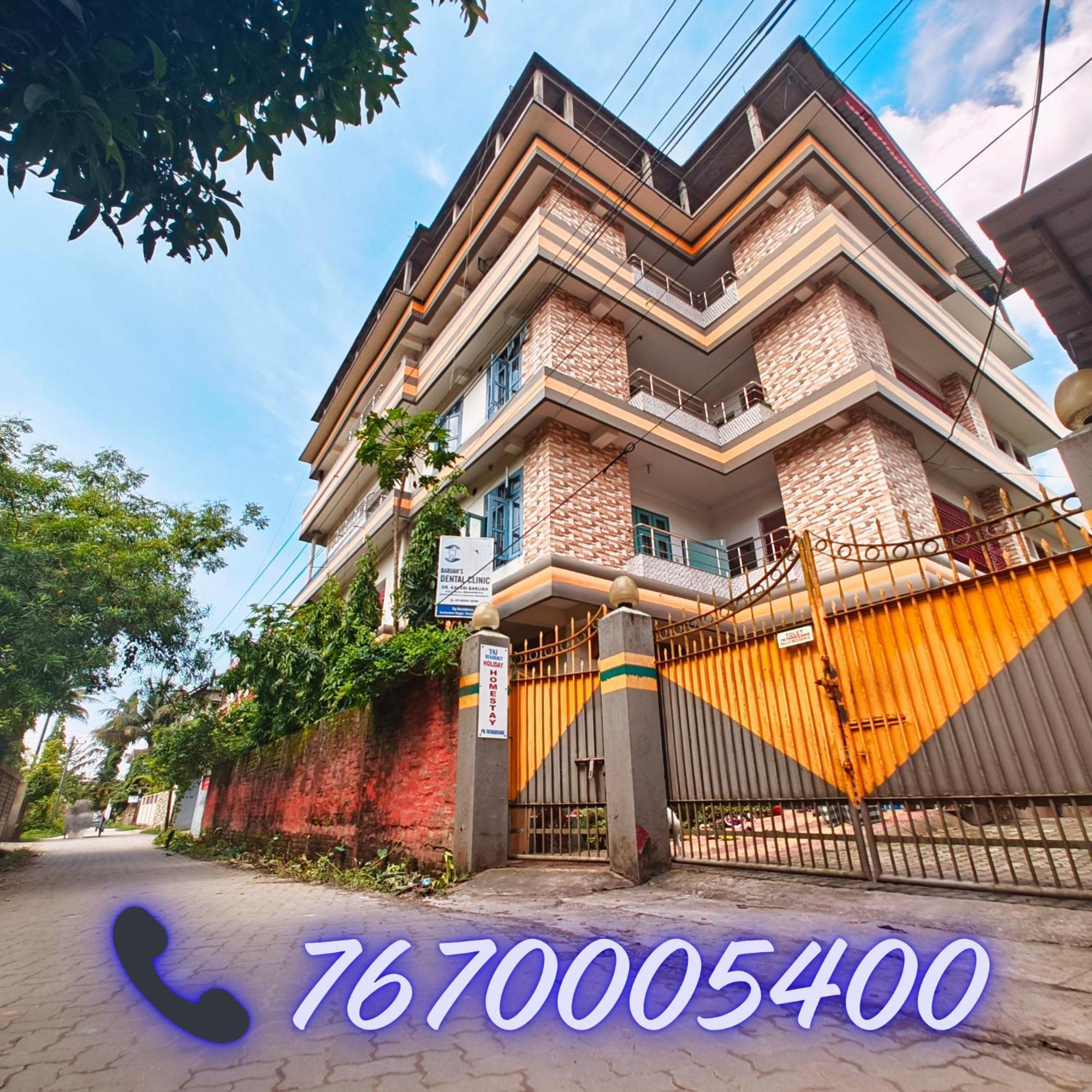 Taj Residency Holiday Homestay -Entire 1Bhk & 2Bhk Private Apartments -Call 767Ooo54Oo Jorhāt Екстериор снимка